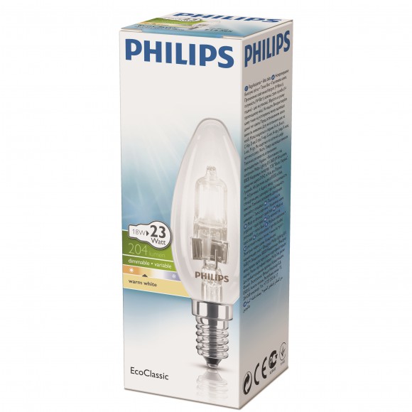 Philips 8727900820546 Leuchtmittel EcoClassic 1x18W| E14 | 2800K