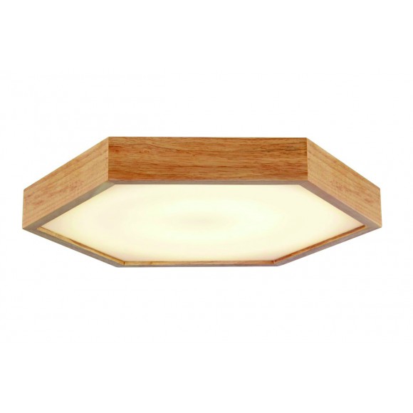 LEDKO Wand- und Deckenleuchte - Pendelleuchte 3x60W E27 - helles Holz