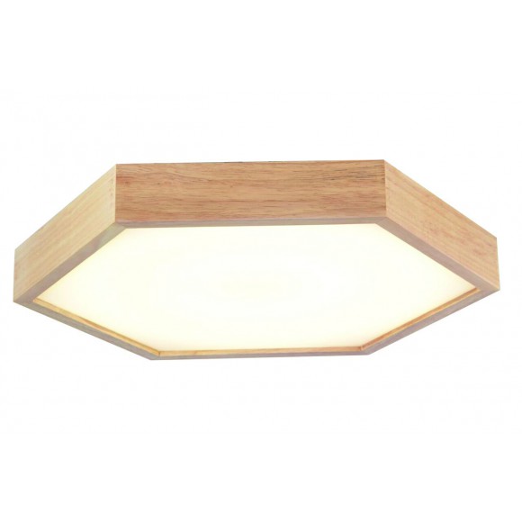 LEDKO Wand- und Deckenleuchte - Pendelleuchte 4x60W E27 - helles Holz