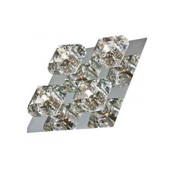 Azzardo AZ0492 Spotleuchte Rubic 4 Top 4x40W | G9 | IP20 - chrom, Glas