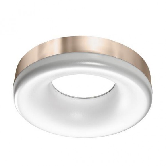 Azzardo AZ2946 LED Deckenleuchte Ring 1x18W | 1530lm | 3000K | IP20 - Edelstahl