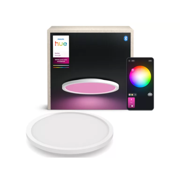 Philips Hue  8721103044594 Deckenleuchte Surimu  | 60W integrierte LED-Quelle | 2850lm | 2000-6500K | rgb - farbig | Dimmer | weiß