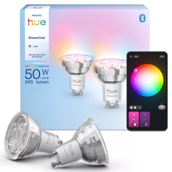 Philips Hue  8720169392489 LED | 5W GU10 | 345lm | 2200-6500K | Dimmer | weiß