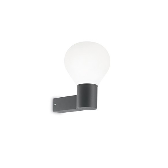 Ideal Lux 146614 Außenwandleuchte Clio 1x60W | E27 | IP44 - schwarz