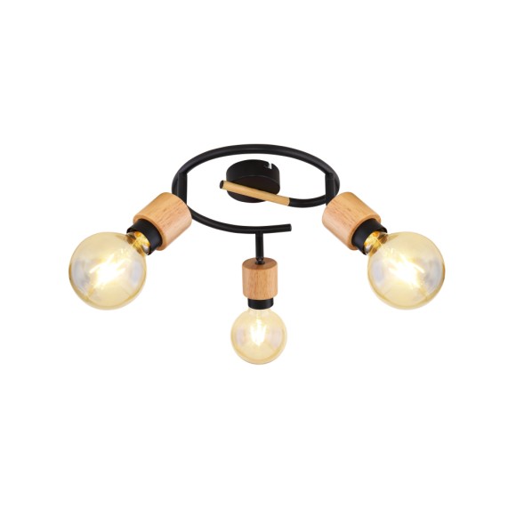 Globo 54031-3 Deckeneinbauleuchte Jorna 3x40W | E27 - braun, schwarz
