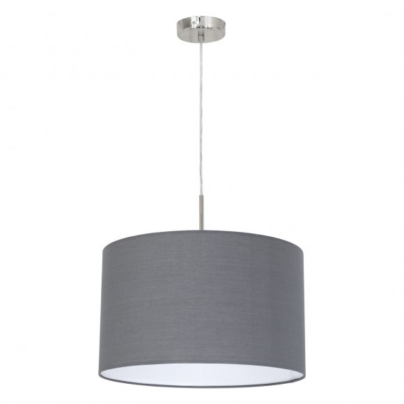 Eglo 31573 Paster Textilien Hängelampe 1X60W grau