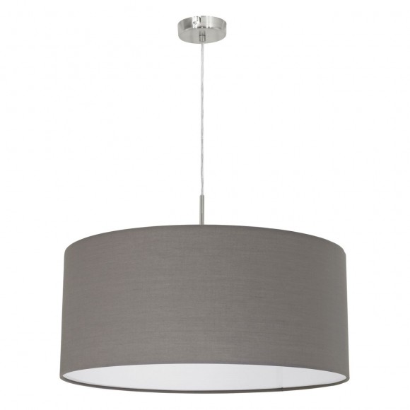 Eglo 31578 Paster Textilien Hängelampe 1X60W anthrazit-braun