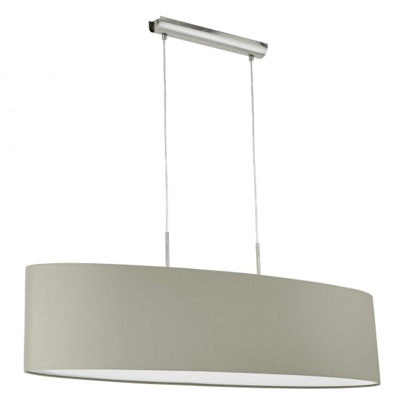 Eglo 31585 Paster Textilien Hängeleuchte 2x60W grau -braun