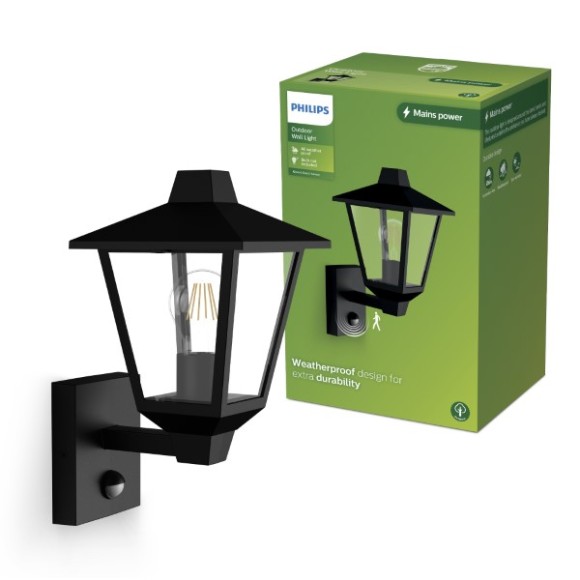Philips 8720169351417 Außenwandleuchte Kinno  IP20 | schwarz