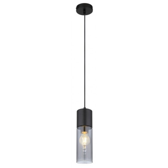 Globo 21000HB Deckenleuchte Annika 1x25W | E27 - schwarz, rauch