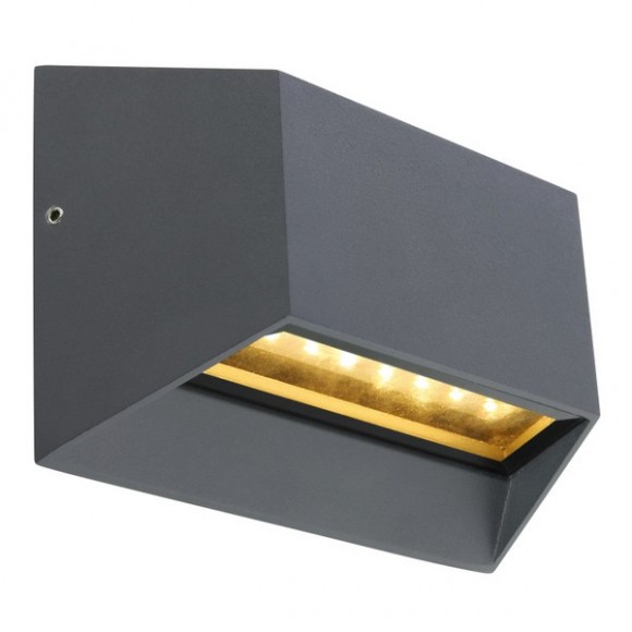 Globo 34175 LED Außenwandleuchte Honna 1x7W | 400lm | 3000 K | IP54 - Anthrazit