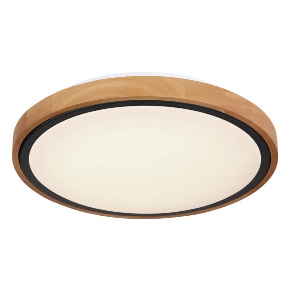 Globo 41764-12 LED Deckenleuchte Bruno 1x12W | 530lm | 3000-4500-6000K - opal, schwarz, braun