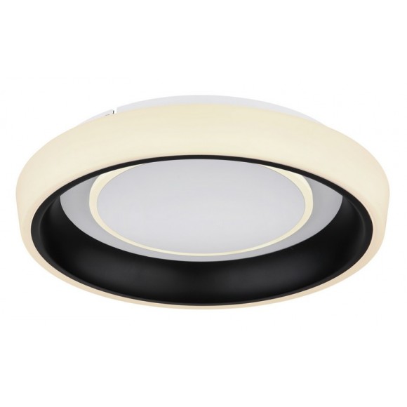 Globo 48272-46B LED Deckenleuchte Tabano 1x50W | 3300lm | 3000-6500K - Fernbedienung, dimmbar, Nachtmodus, Memory-Funktion, opal, schwarz