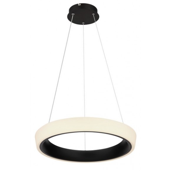 Globo 48272H-36B LED Hängeleuchte Tabano 1x40W | 2560lm | 3000-6500K - Fernbedienung, dimmbar, Nachtmodus, Memory-Funktion, opal, schwarz
