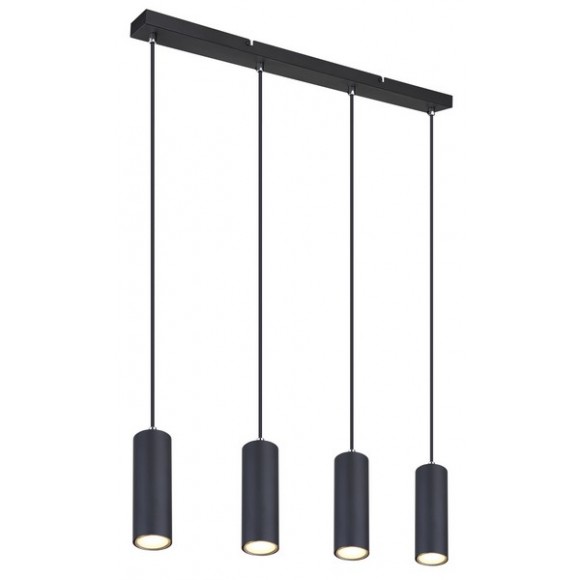 Globo 57911-4HB Pendelleuchte Robby 4x35W | GU10 - schwarz