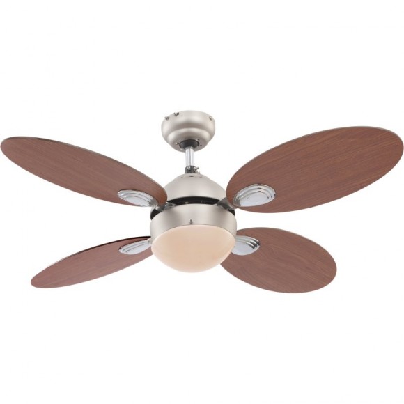 Globo 0318 Deckenleuchte mit Ventilator Wade 1x60W | E14 - Zugschalter