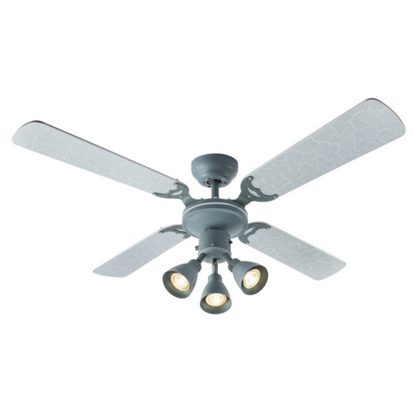 Globo 03357 Deckenleuchte mit Ventilator Harvey 3x50W | GU10 - verstellbar, mit Fernbedienung