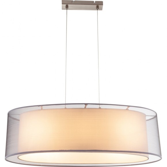 Globo 15190H2 Pendelleuchte Theo 1x60W | E27 - grau, matt, Nickel