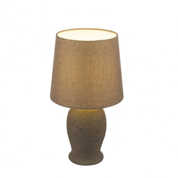 Globo 15262T Tischleuchte Rea 1x60W | E27 - beige, Rost