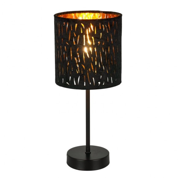 Globo 15264T Tischleuchte Tuxon 1x40W | E14 - schwarz, gold