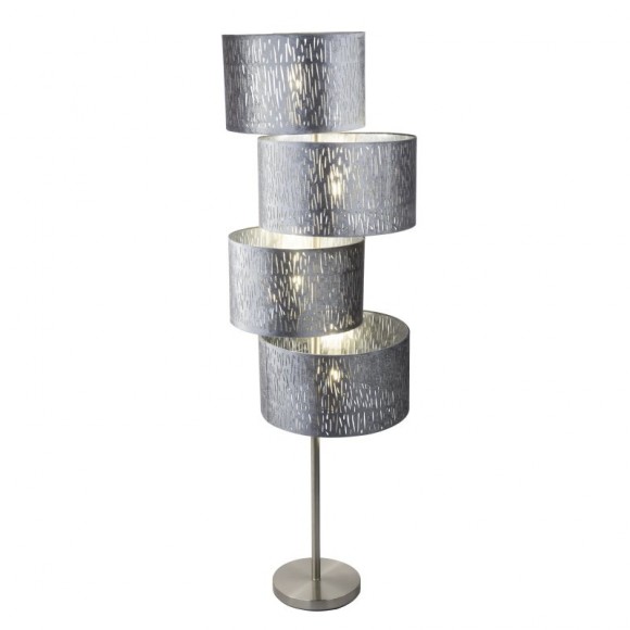Globo 15265S3 Stehleuchte Tarok 4x60W | E27 - silber