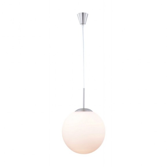 Globo 1583 Pendelleuchte Balla 1x60W | E27 - Opal, matt Nickel