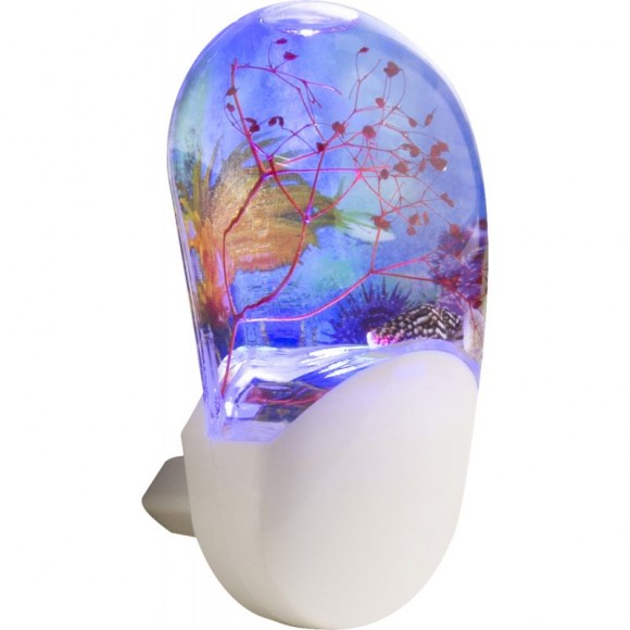 Globo 31937 LED Dekoleuchte Steckdosenleuchte Enio 3x0,07W | RGB - Dämmerungssensor, mehrfarbig, Farbwechsler, weiß