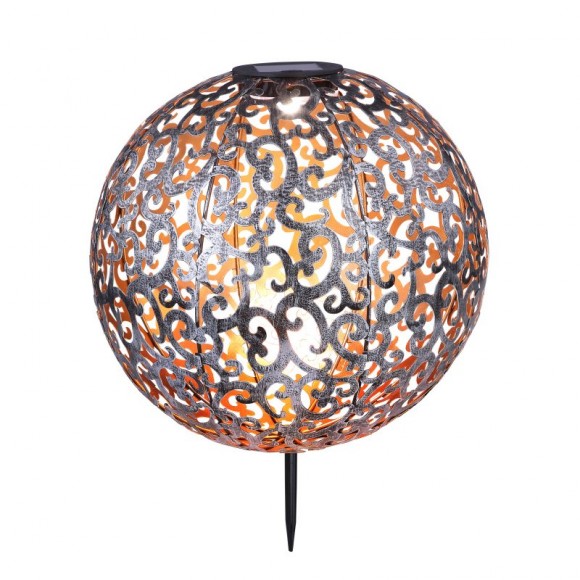 Globo 33744 LED Außen Solarleuchte Solar 1x0,12W | 2700K | IP44 - silber