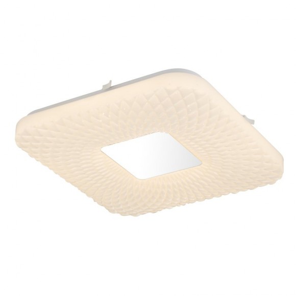 Globo 41343-18 LED Deckenleuchte Findus 1x18W | 1000L | 3000K - Glanzeffekt, weiß, opal