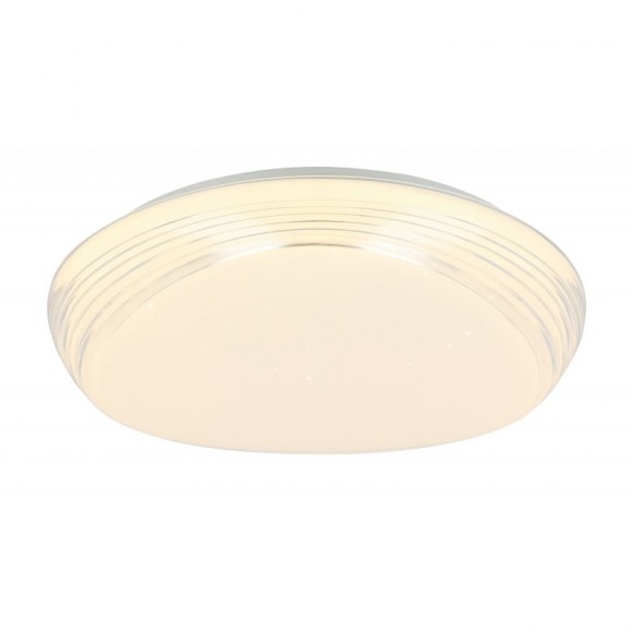 Globo 41344-24 LED Deckenleuchte Lucas 1x24W | 1790lm | 3000K - Glanzeffekt, weiß