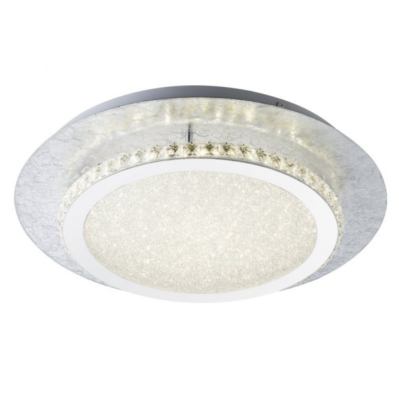 Globo 41909-18 LED Deckenleuchte Tilo 1x18W | 1100L | 4000K - 3-Phasen-dimmbar, silber, weiß