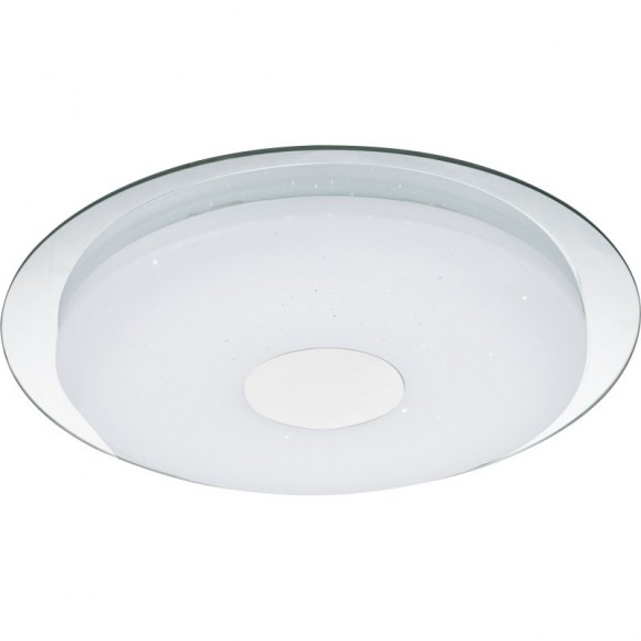 Globo 48356 LED Deckenleuchte Atreju 1x18W| 1200L | 3000-6000K - dimmbar, Fernbedienung, 3 weiße Farbtöne, chrom, Acryl