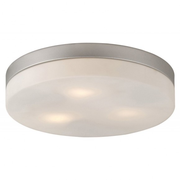 Globo 48 403 Deckenleuchte Opal 3x60W | E27 - Nickel matt, opal