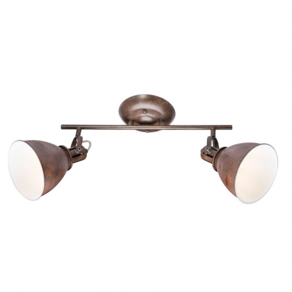 Globo 54647-2 Wand- oder Decken- und Spotleuchte Giorgio 2x40W | E14 - Rost