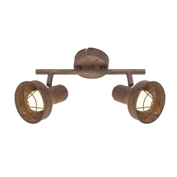 Globo 54810-2 Wand- oder Decken- und Spotleuchte Tycho 2x15W | E14 LED - Rost