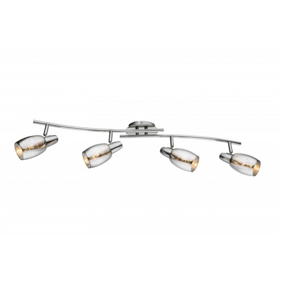 Globo 54986-4 Wand- oder Deckenleuchte Carson I 4x40W | E14 - chrom