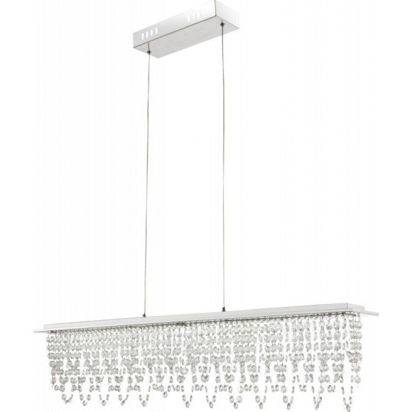 Globo 68405-24H LED Hängeleuchte Deckenleuchte 1x24W | 1700L | 3000-6000K - dimmbar chrom, Kristall, transparent