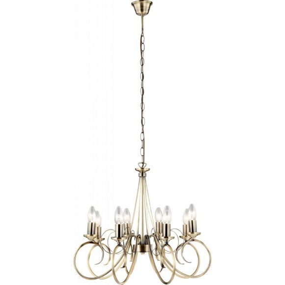 Globo 69003-8 Pendelleuchte Truncatus 8x40W | E14 - Messing