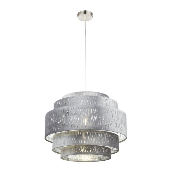 Globo 15265H3 Pendelleuchte Tarok 1x60W | E27 - silber