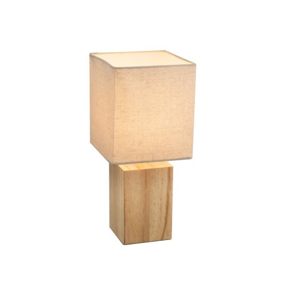 Globo 21698 Tischlampe Ilona 1x40W | E14 - Holz, weiß