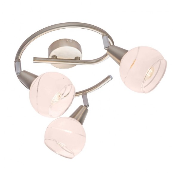 Globo 54341-3G LED Deckenleuchte Elliott 3x5W | E14 LED | 960lm | 3000K - Nickel matt