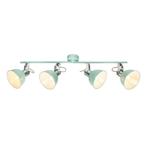 Globo 54641-4 Decken- und Spotleuchte Roli 4x25W | E14 - einstellbar, Minze