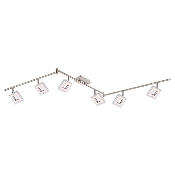 Globo 56138-6 LED Spotleuchte Deckenleuchte Kerstin 6x4W | 1824lm | 3000K - Nickel, matt