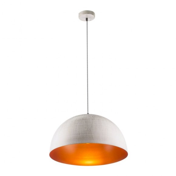 Globo 58323HW Pendelleuchte Sandra 1x60W | E27 - weiß, gold