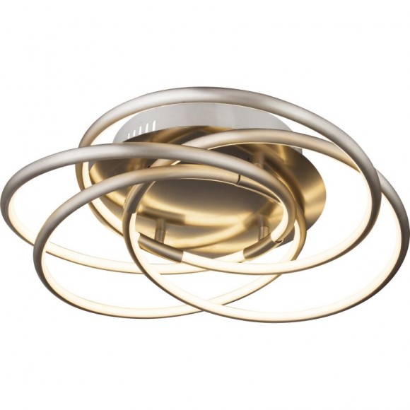 Globo 67828-40 LED Deckenleuchte Barna 1x40W | 3200L | 3200K - dimmbar, Nickel, matt, opal