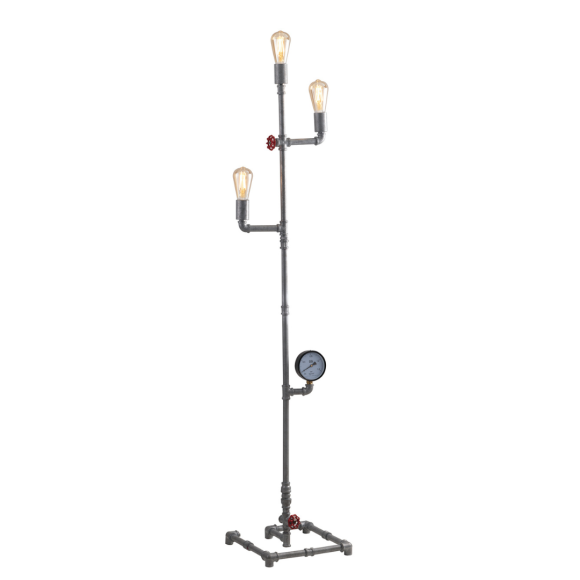 Luce Ambiente Design I-AMARCORD-PT3 ZN Stehlampe AMARCORD | 3×60W E27 | mit Schalter