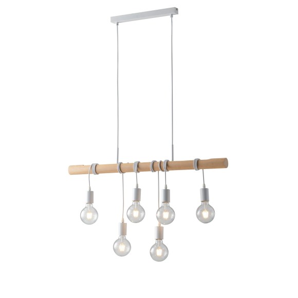 Luce Ambiente Design I-ARIZONA-S6 Pendelleuchte ARIZONA E27 | weiß