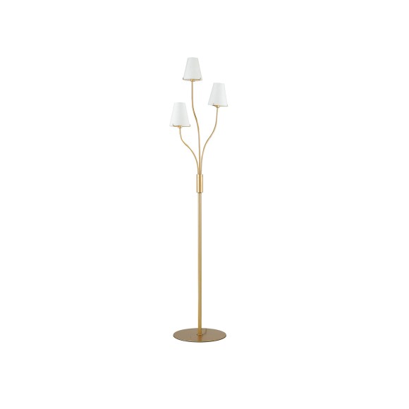 Luce Ambiente Design I-CANTO/PT3 Stehlampe CANTO | 3×60W G9 | mit Schalter | gold