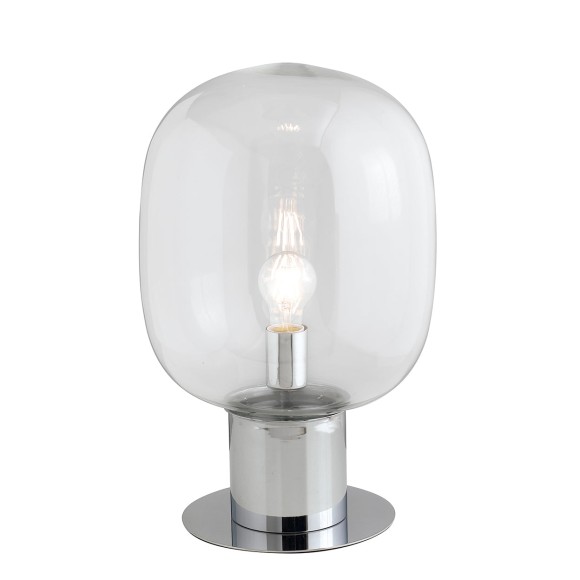 Luce Ambiente Design I-FELLINI-L30  Tischlampe FELLINI | 1×60W E27 | mit Schalter | chrom