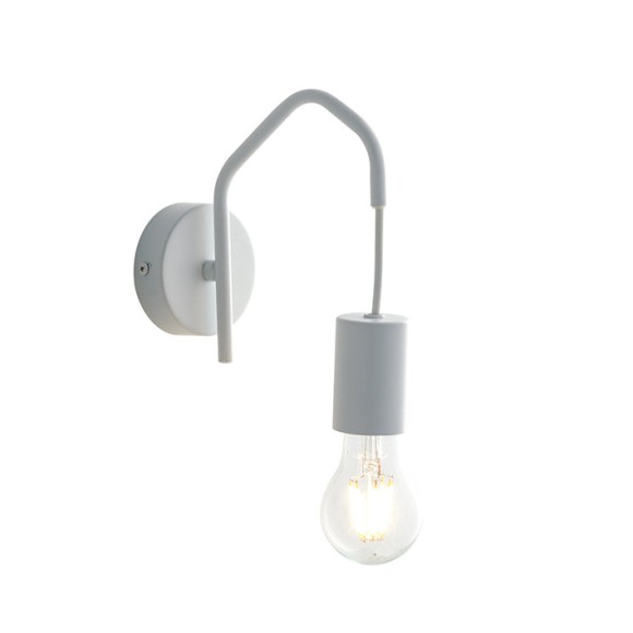 Luce Ambiente Design I-HABITAT-AP BCO Wandleuchte HABITAT | 1×60W E27 | mit Schalter | weiß